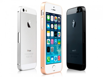 Металлический бампер Cross 0.7 мм для iPhone 5/5S золотой