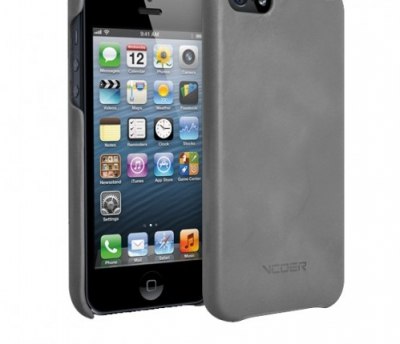 Чехол VCOER Gentry для iPhone 5/5s (КОЖА) серый