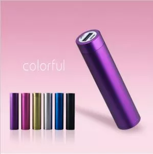 Компактный Power Bank 2600 Tube colorful