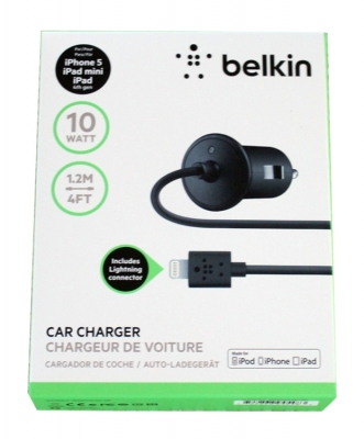 Авто зарядное Belkin 2,1А -комплект Белый